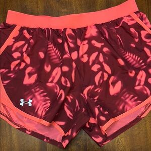 Under Armour Women's NeonPink and Purple Shorts